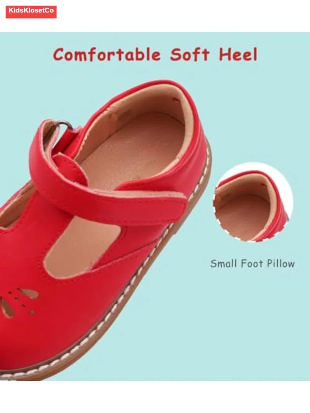 Toddler Girl Mary Jane Dress Shoes Hook and Loop Slip-Resistant
